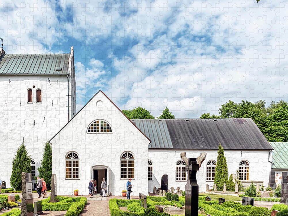 Billesholm Jigsaw Puzzle featuring the photograph Norra Vrams church by Antony McAulay