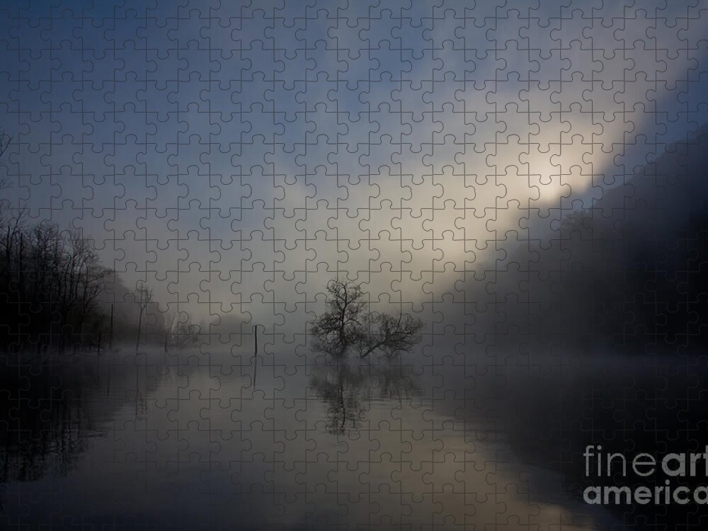 Norris Jigsaw Puzzle featuring the photograph Norris Lake April 2015 by Douglas Stucky