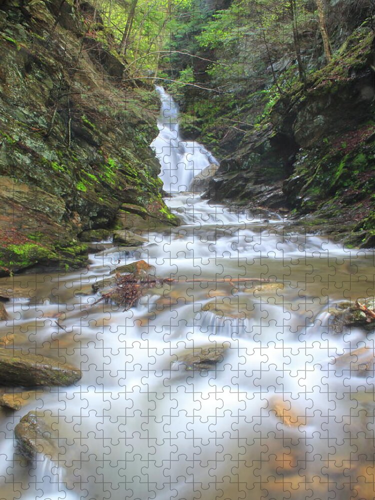 Berkshires Jigsaw Puzzle featuring the photograph North Adams Cascade by John Burk