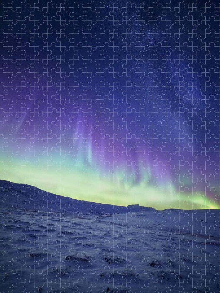 Northern Lights Jigsaw Puzzle featuring the photograph Northern Light by Tor-Ivar Naess
