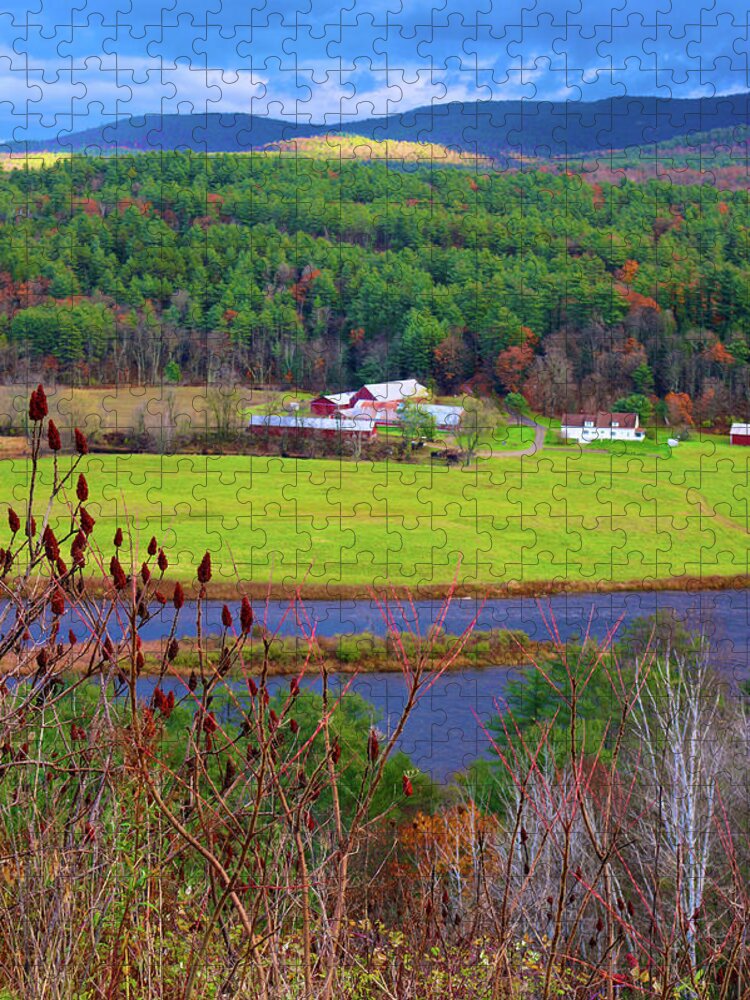  Jigsaw Puzzle featuring the photograph Northern Vermont Vista by Polly Castor