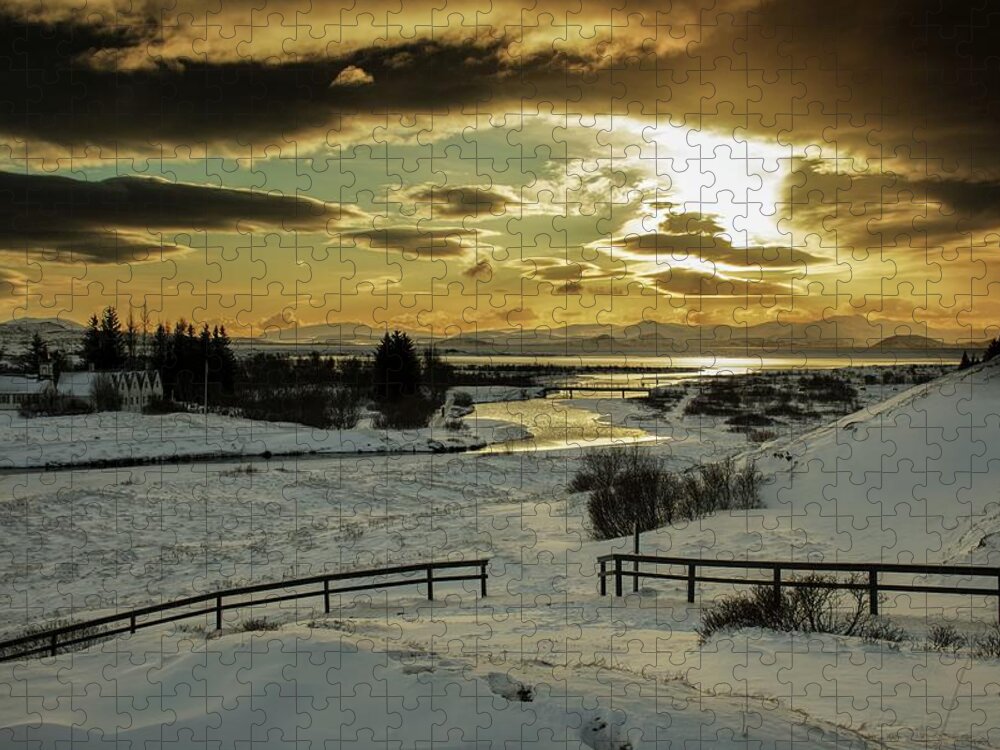 Northern Jigsaw Puzzle featuring the photograph Northern winter by Robert Grac