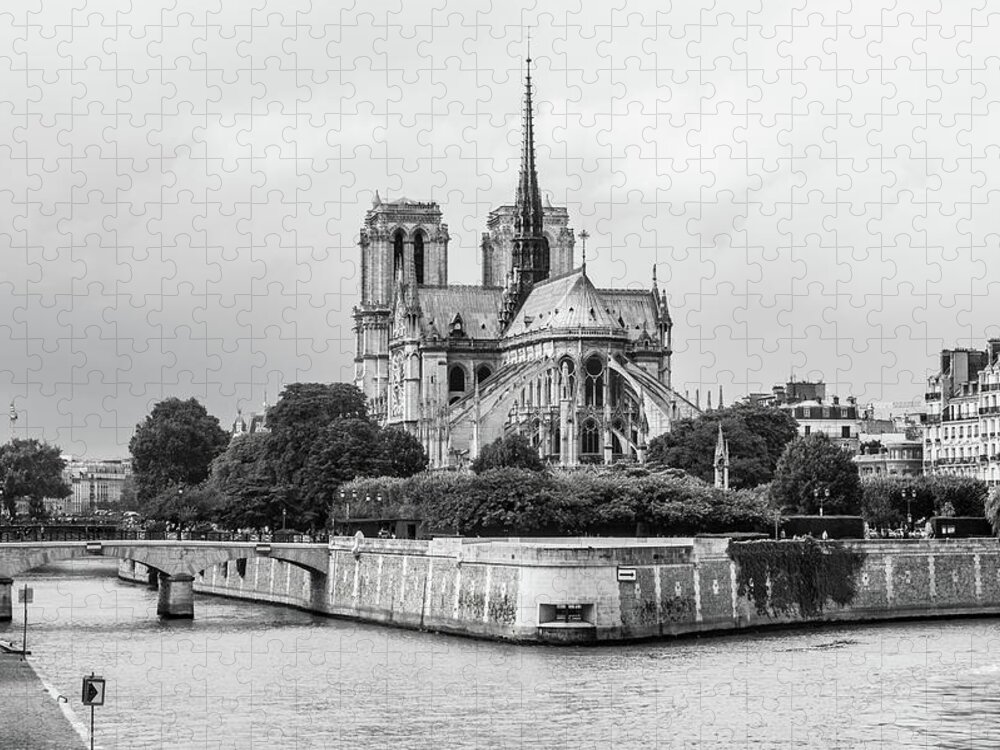 Notre Dame Cathedral Jigsaw Puzzle featuring the photograph Notre Dame Cathedral by Helen Jackson