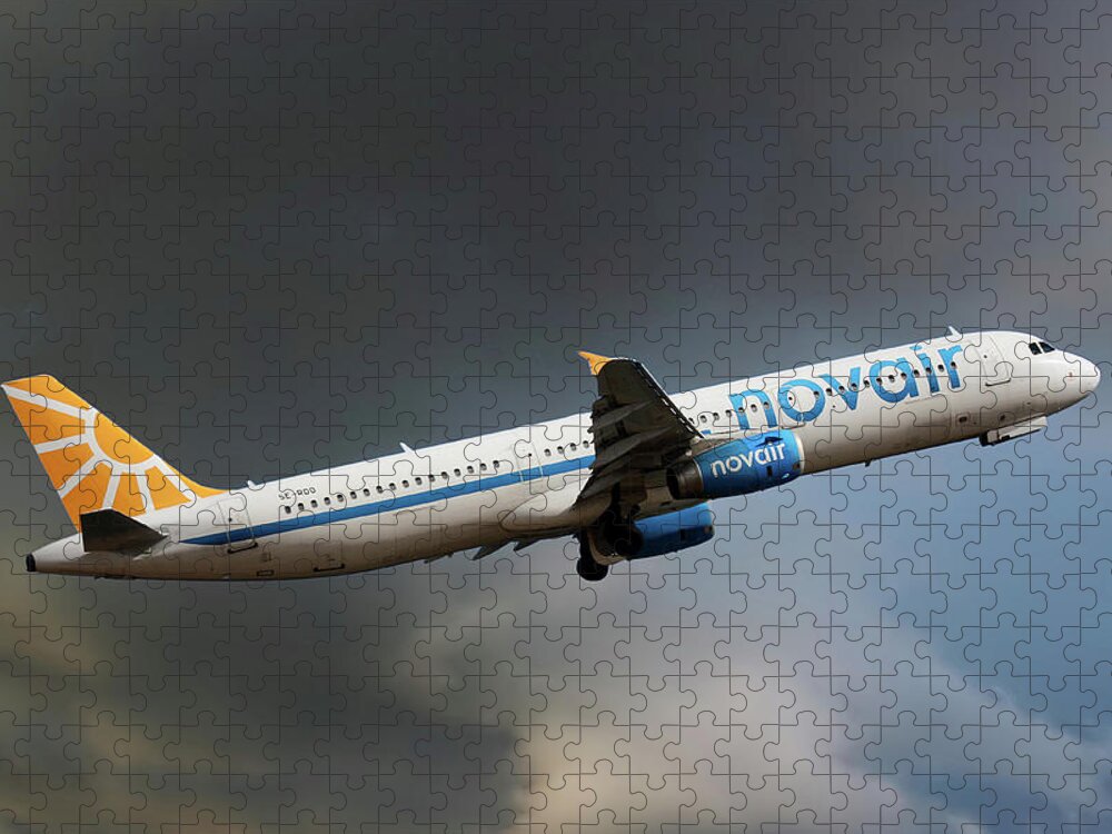 Novair Jigsaw Puzzle featuring the photograph Novair Airbus A321-231 by Smart Aviation
