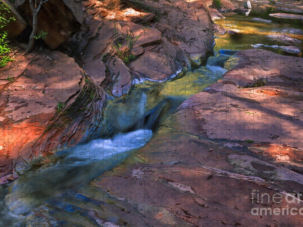 Southwest Jigsaw Puzzle featuring the photograph Oak Creek Canyon Splendor by Sandra Bronstein