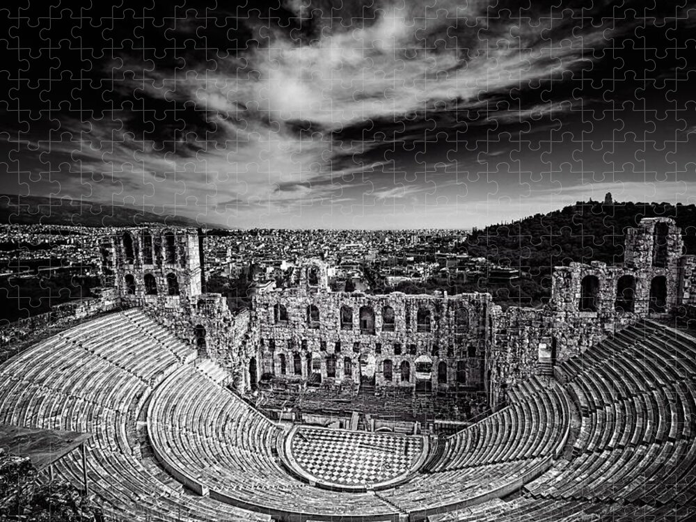 Acropolis Jigsaw Puzzle featuring the photograph Odeon of Herodes Atticus by Ian Good