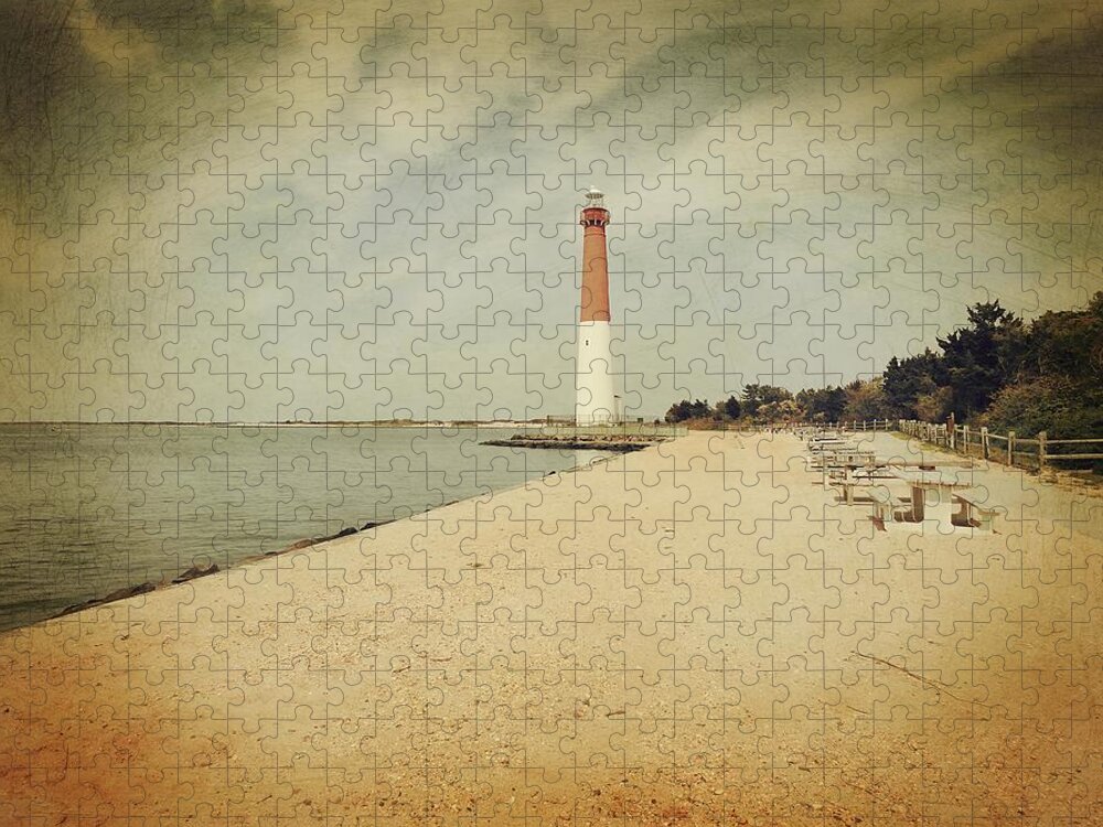 Jersey Shore Jigsaw Puzzle featuring the photograph Old Barney - Jersey Shore by Angie Tirado