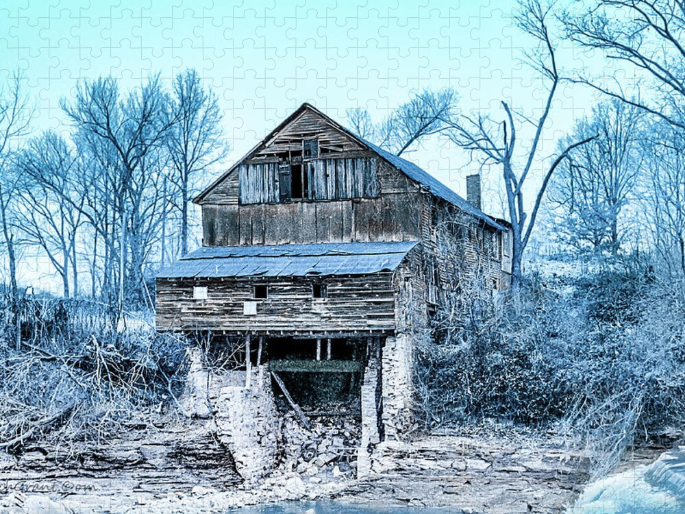 Indiana Jigsaw Puzzle featuring the photograph Old Blackiston Mill by Erich Grant