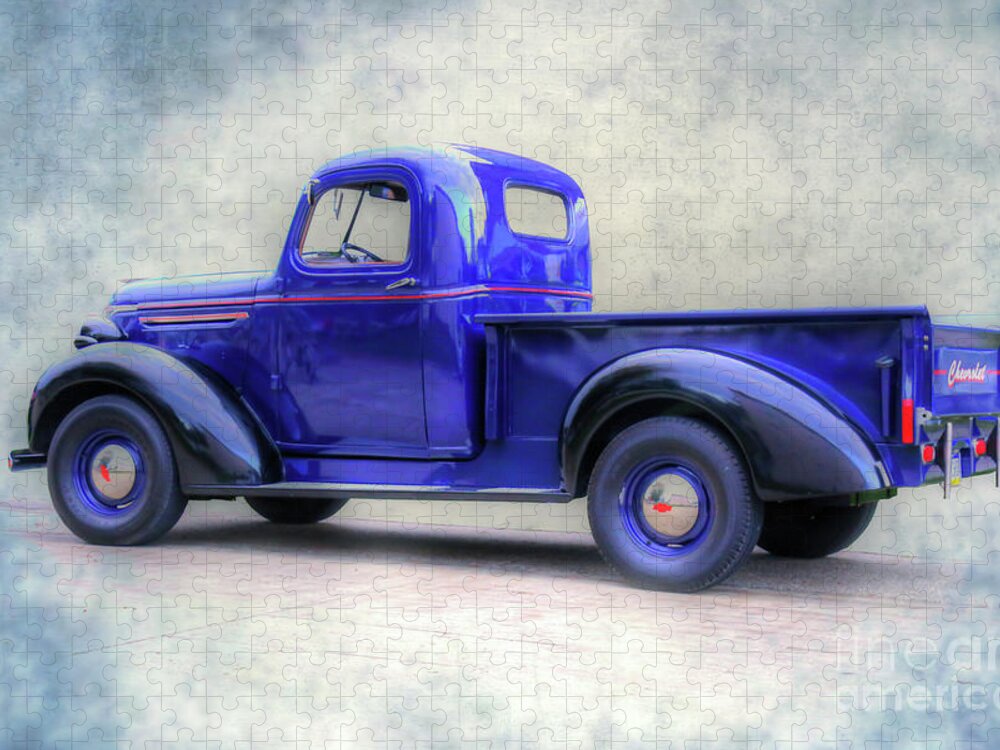 Old Chevy Truck Jigsaw Puzzle featuring the digital art Old Chevy Truck by Randy Steele