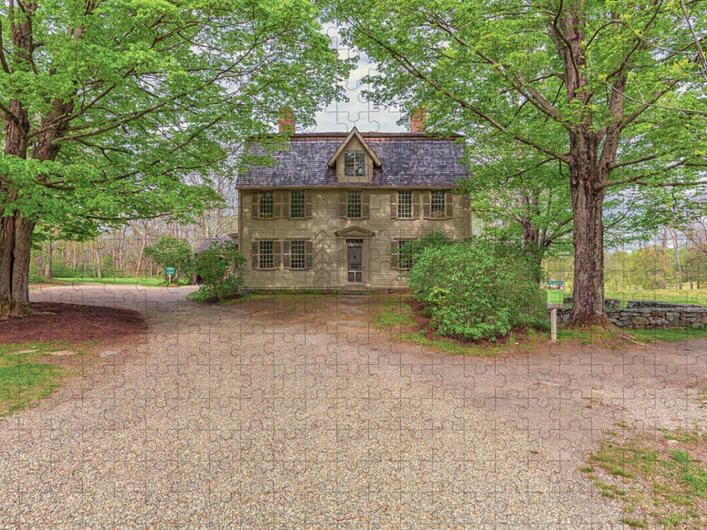 Old Manse Concord Massachusetts Jigsaw Puzzle featuring the photograph Old Manse Concord, Massachusetts by Brian MacLean