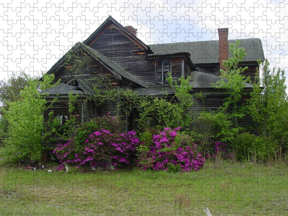 Mansion Jigsaw Puzzle featuring the photograph Old Mansion by Quwatha Valentine