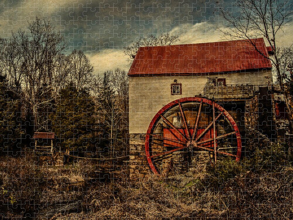 Old Mill Of Guilford Jigsaw Puzzle featuring the photograph Old Mill of Guilford by Pam DeCamp