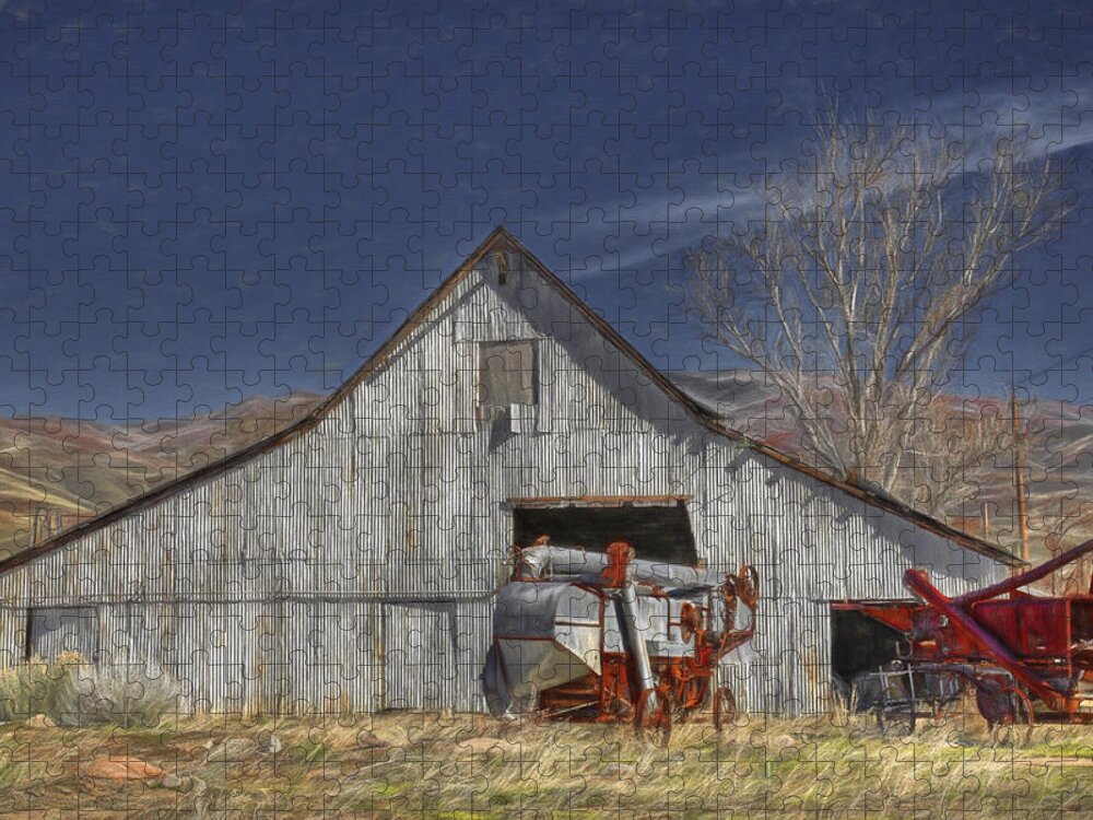 Barns Jigsaw Puzzle featuring the photograph Old Things by Donna Kennedy