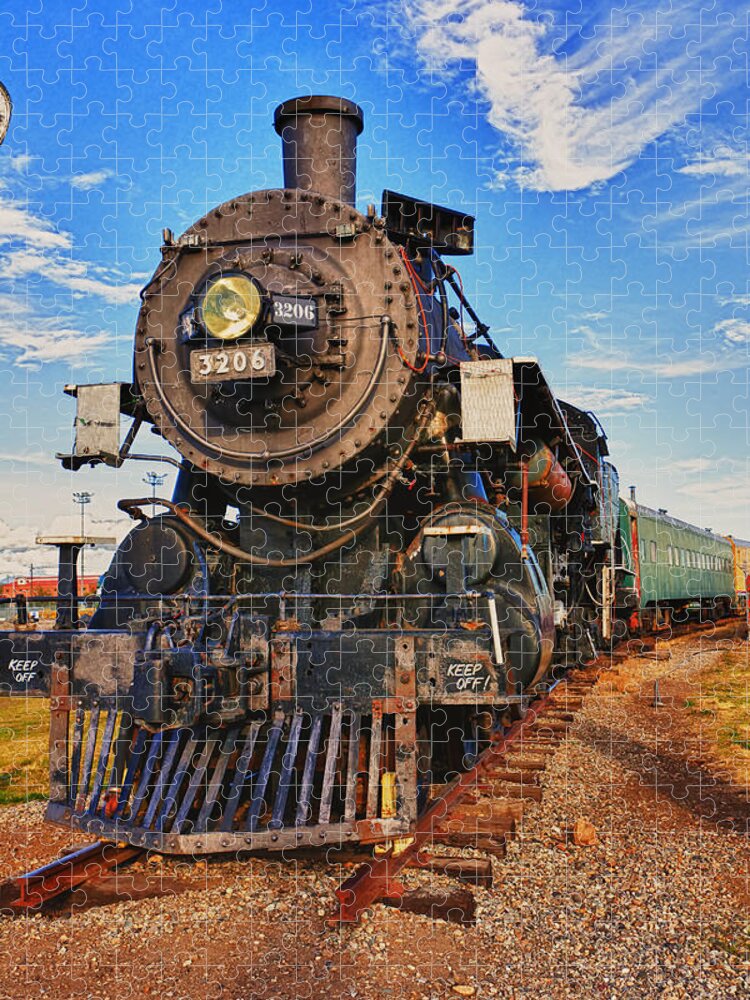 Old Train Jigsaw Puzzle featuring the photograph Old train by Garry Gay