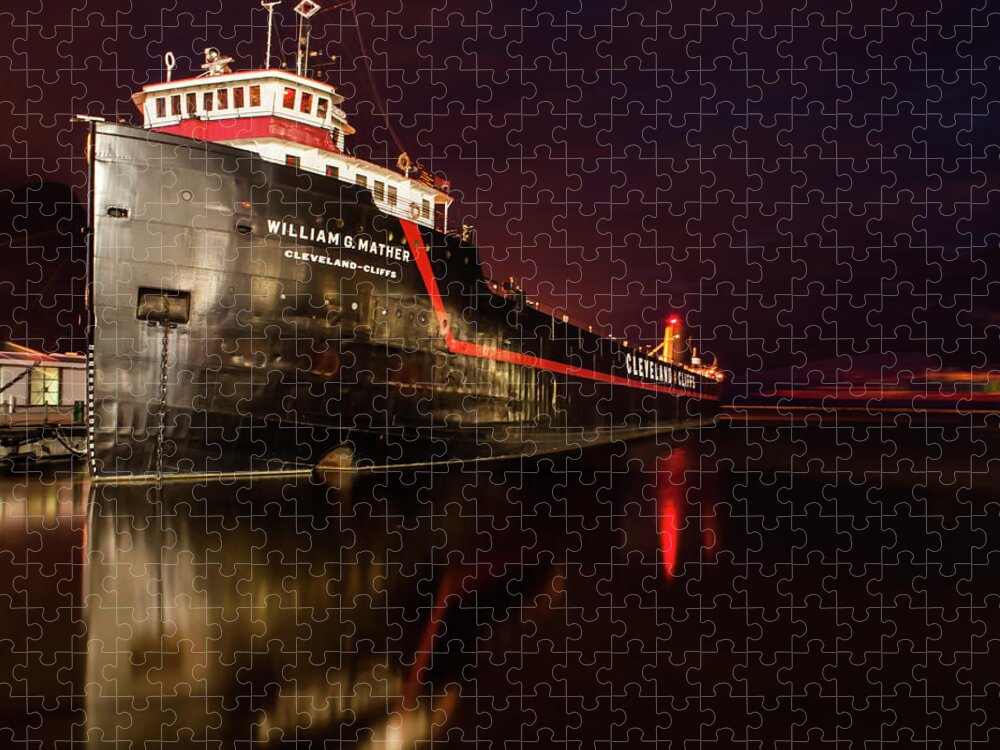 Cleveland Jigsaw Puzzle featuring the photograph On the Good Ship by Stewart Helberg
