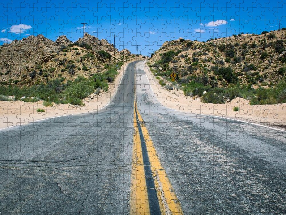 Road Jigsaw Puzzle featuring the photograph On the Road Again by Alison Frank