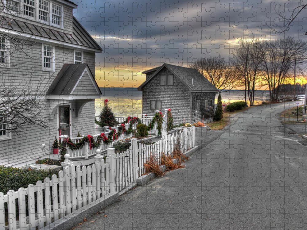 Maine Coast Jigsaw Puzzle featuring the photograph On the Way Out of Town by Jeff Cooper