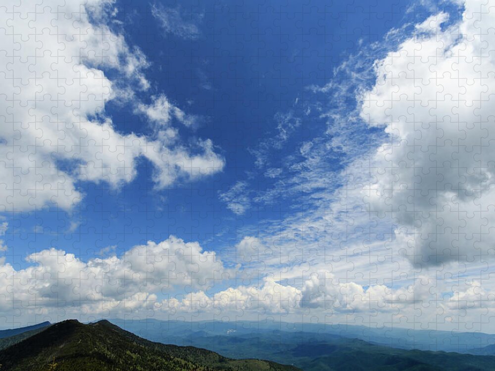 Blue Ridge Parkway Jigsaw Puzzle featuring the photograph On Top of the World by Joni Eskridge