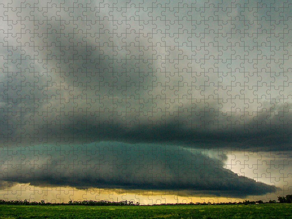 Nebraskasc Jigsaw Puzzle featuring the photograph One Mutha of a Supercell 014 by NebraskaSC