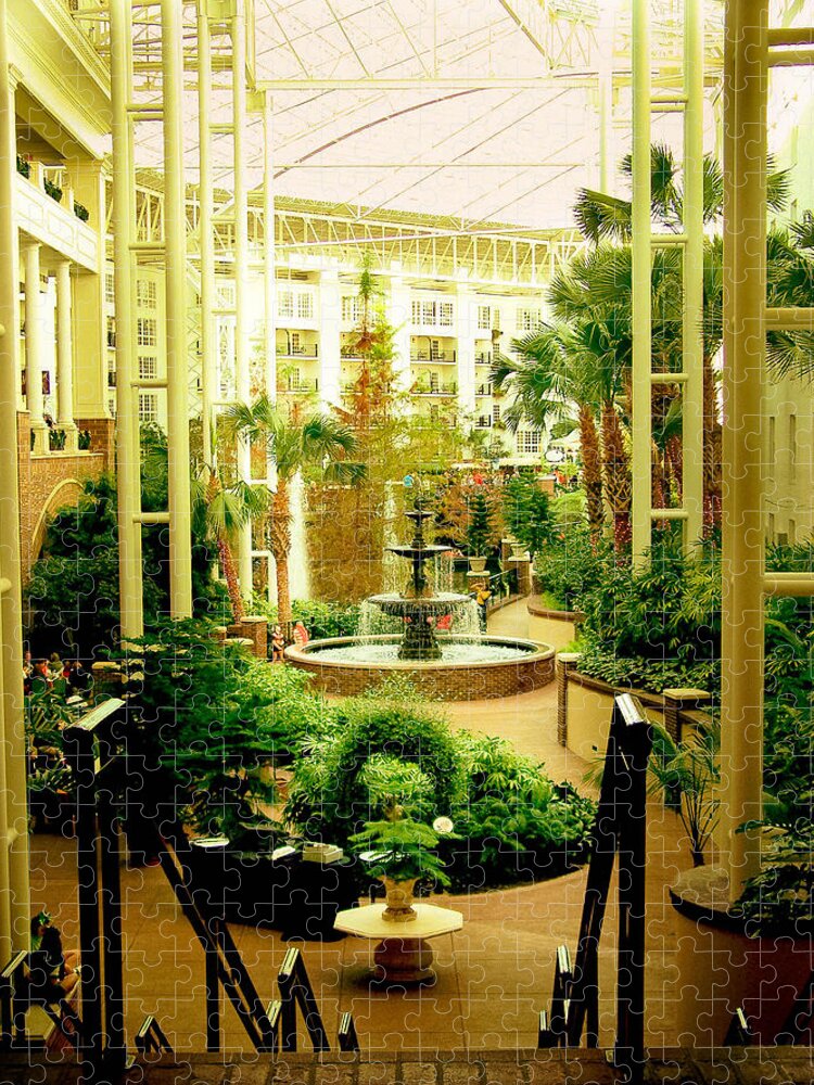 Flower Jigsaw Puzzle featuring the photograph Opryland Hotel by Trish Tritz