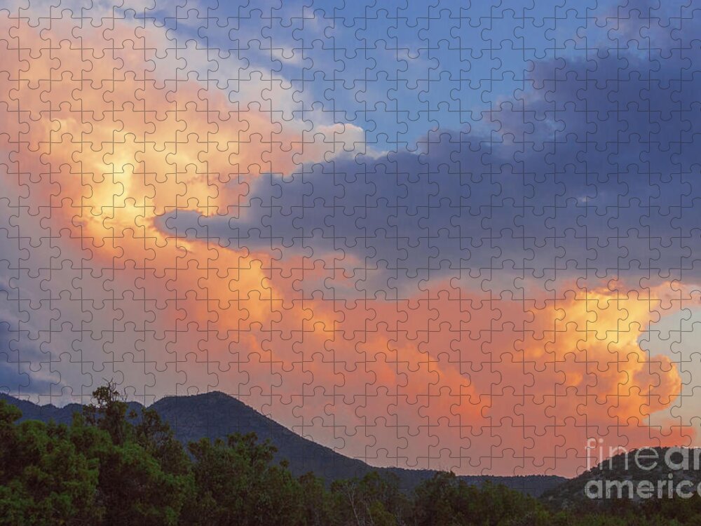 Natanson Jigsaw Puzzle featuring the photograph Ortiz Sunset Clouds by Steven Natanson