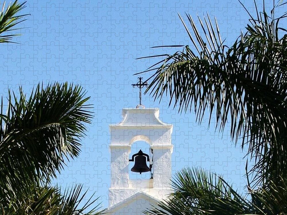 Photo For Sale Jigsaw Puzzle featuring the photograph Our Lady of Mercy Catholic Church Boca Grande Florida by Robert Wilder Jr