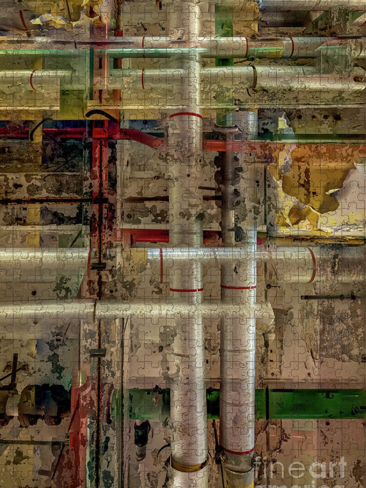 Abstract Jigsaw Puzzle featuring the photograph Overhead Abstract by Doug Sturgess