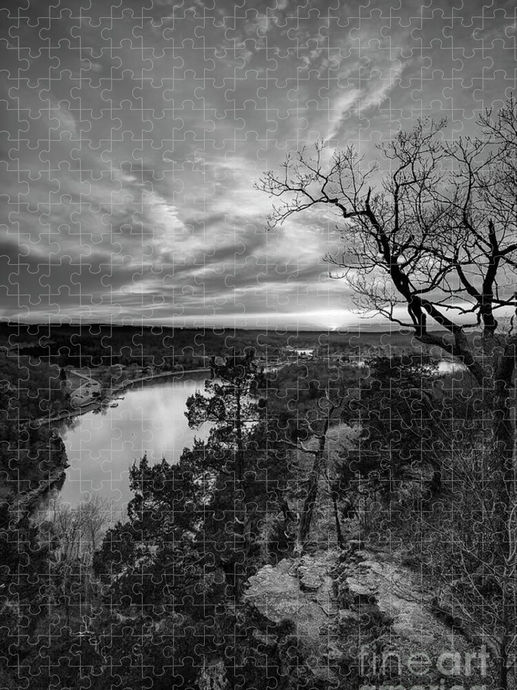 Lake Of The Ozarks Jigsaw Puzzle featuring the photograph Overlooking the Bluff by Dennis Hedberg