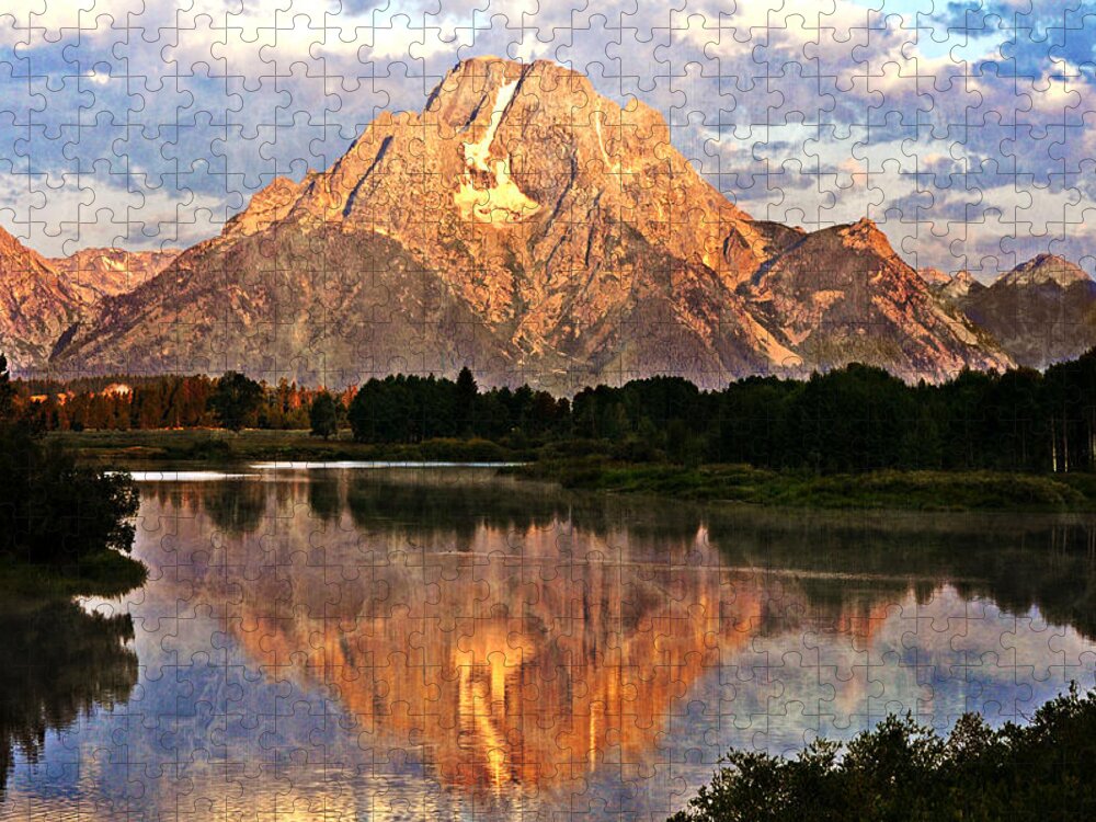 Grand Teton National Park Jigsaw Puzzle featuring the photograph Oxbow Bend by Marty Koch