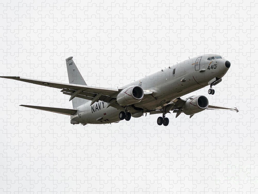 P8 Jigsaw Puzzle featuring the digital art P-8 Poseidon by Airpower Art