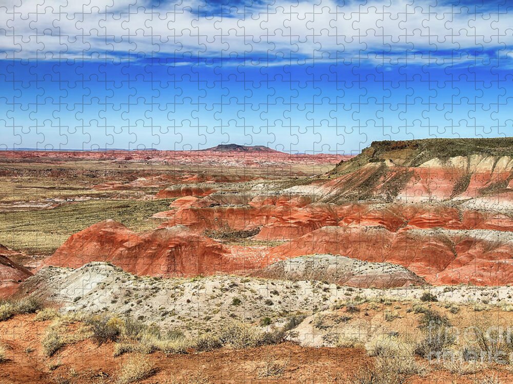 Painted Desert National Park Jigsaw Puzzle featuring the photograph Painted Desert 2 by Teresa Zieba