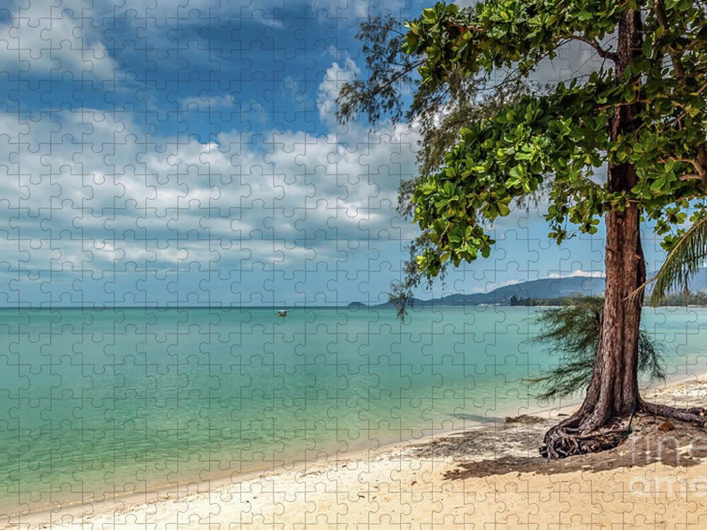Samui Jigsaw Puzzle featuring the photograph Lipa Noi Beach Koh Samui by Adrian Evans