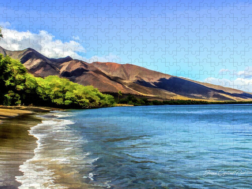 Maui Jigsaw Puzzle featuring the photograph Paradise Beach by Joann Copeland-Paul