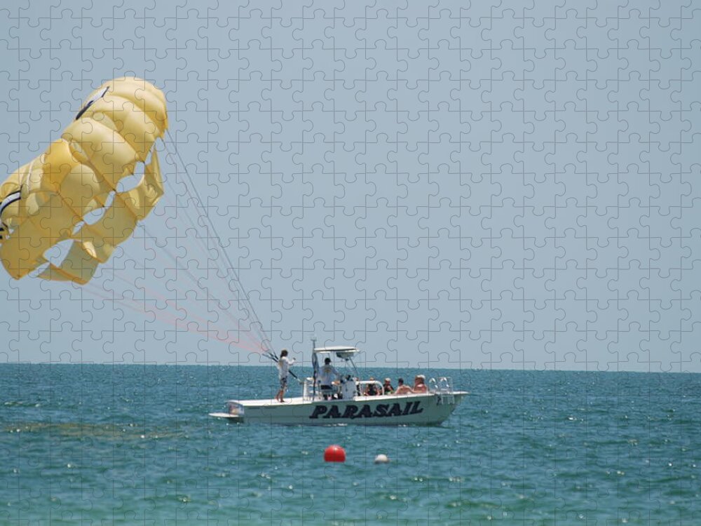 Nautical Jigsaw Puzzle featuring the photograph Parasail by Rob Hans