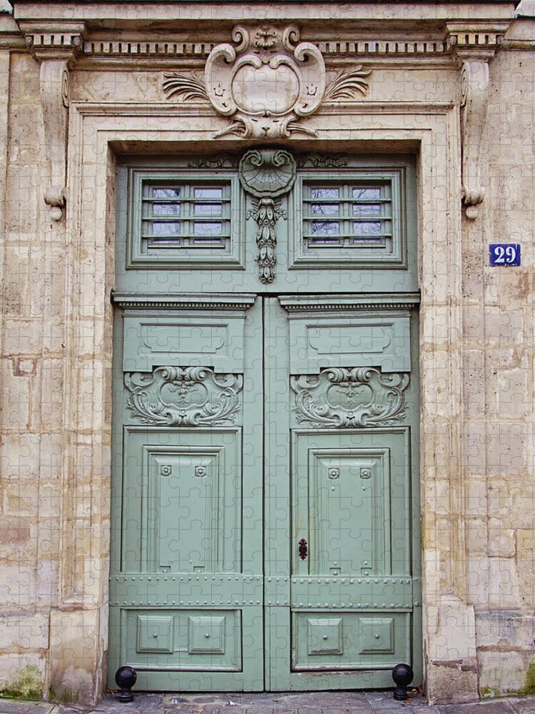 Paris Doors Jigsaw Puzzle featuring the photograph Paris Doors No. 29 - Paris, France by Melanie Alexandra Price
