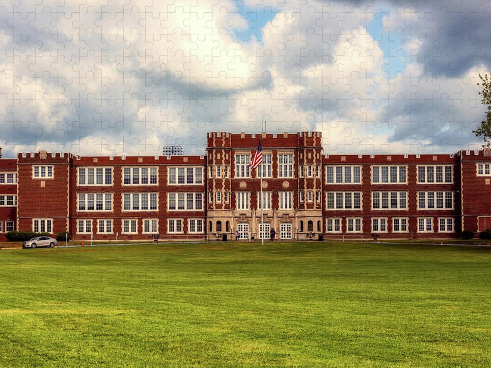 Parkersburg High School Jigsaw Puzzle featuring the photograph Parkersburg High School - West Virginia by Mountain Dreams