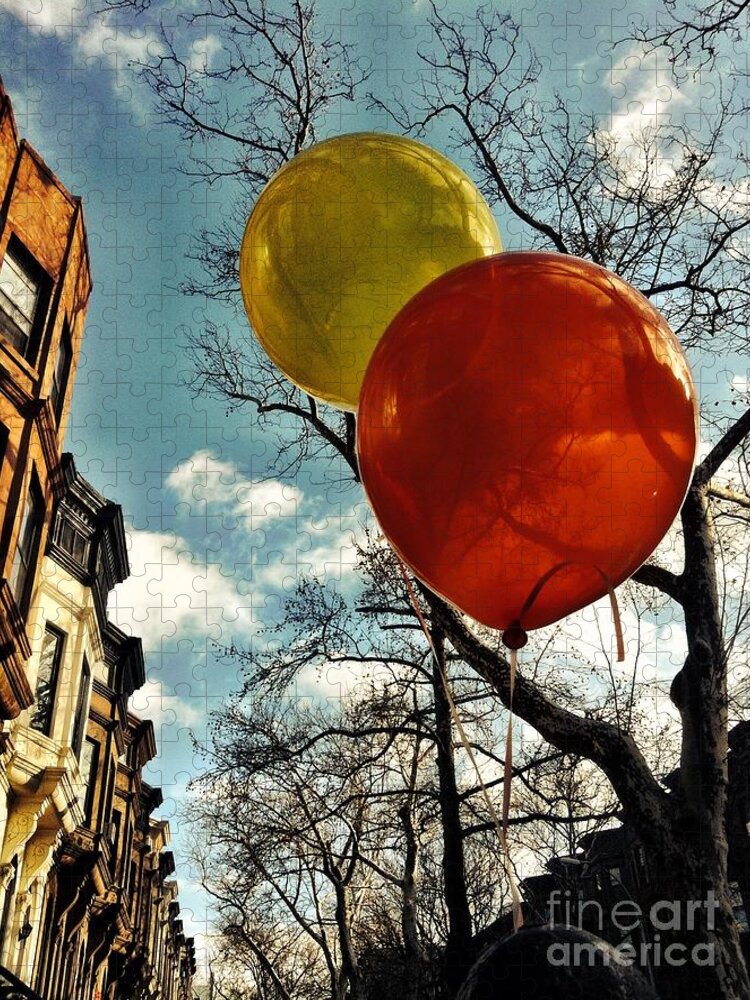 Balloons Jigsaw Puzzle featuring the photograph Party in Brooklyn by Onedayoneimage Photography