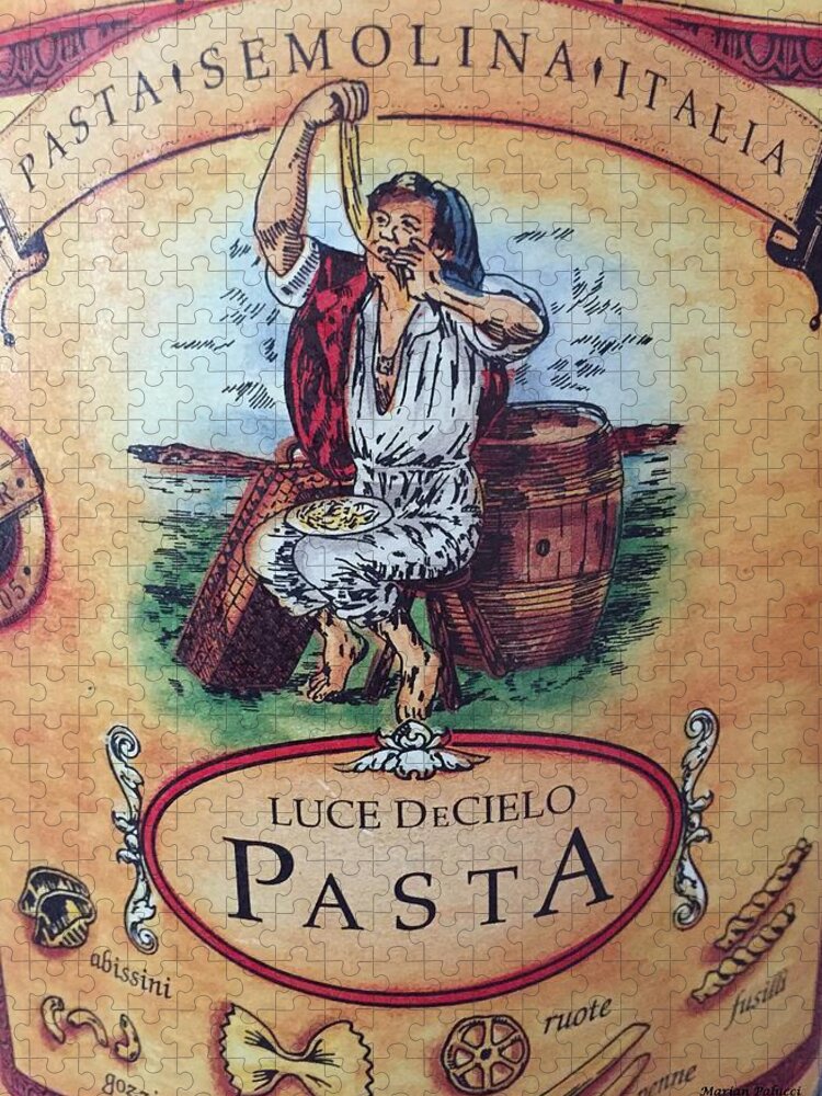 Pasta Jigsaw Puzzle featuring the photograph Pasta by Marian Lonzetta