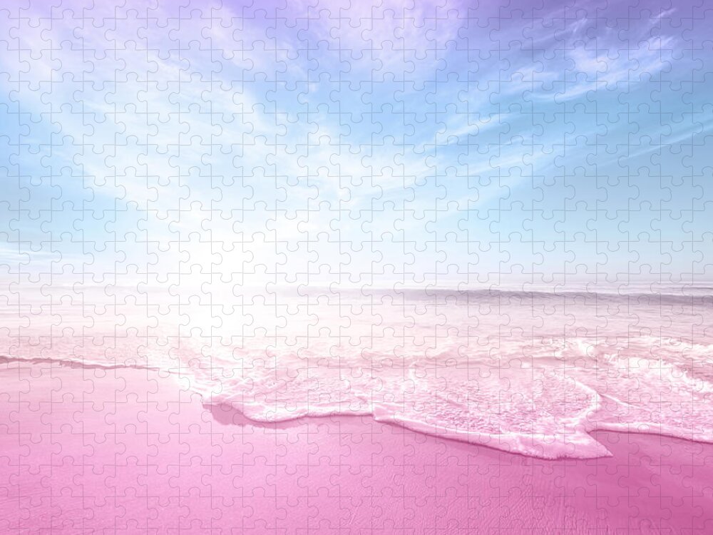 Pastel Jigsaw Puzzle featuring the photograph Pastel Summer Beach Vacation by Cross Version