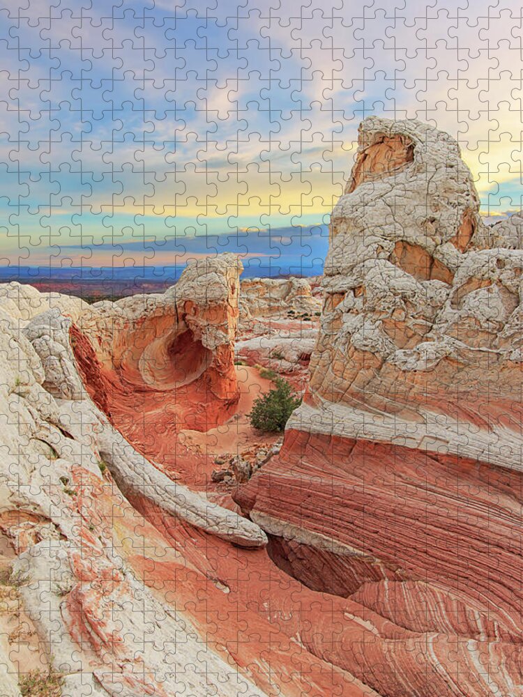 White Pocket Jigsaw Puzzle featuring the photograph Pastel White Pocket by Ralf Rohner