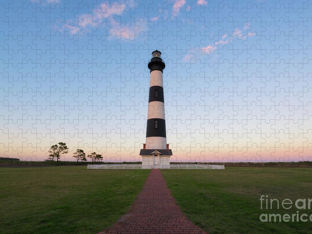 Bodie Island Lighthouse Jigsaw Puzzle featuring the photograph Path to Bodie Light by Michael Ver Sprill