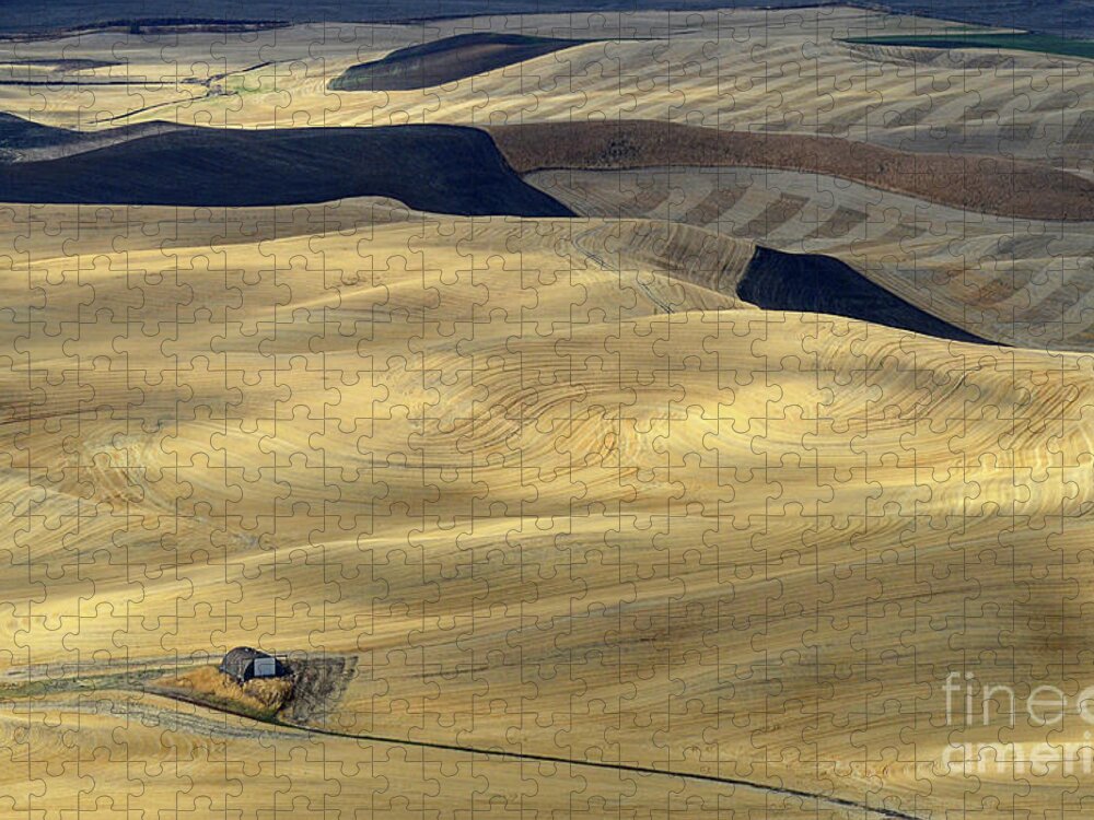 Patterns Of The Palouse Jigsaw Puzzle featuring the photograph Patterns Of The Palouse 5 by Bob Christopher