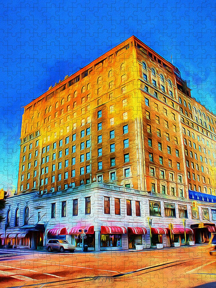 Peabody Hotel Jigsaw Puzzle featuring the photograph Peabody Hotel - Memphis by Barry Jones
