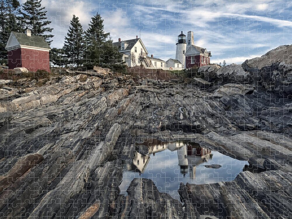 Maine Jigsaw Puzzle featuring the photograph Pemaquid Reflection by Robert Fawcett