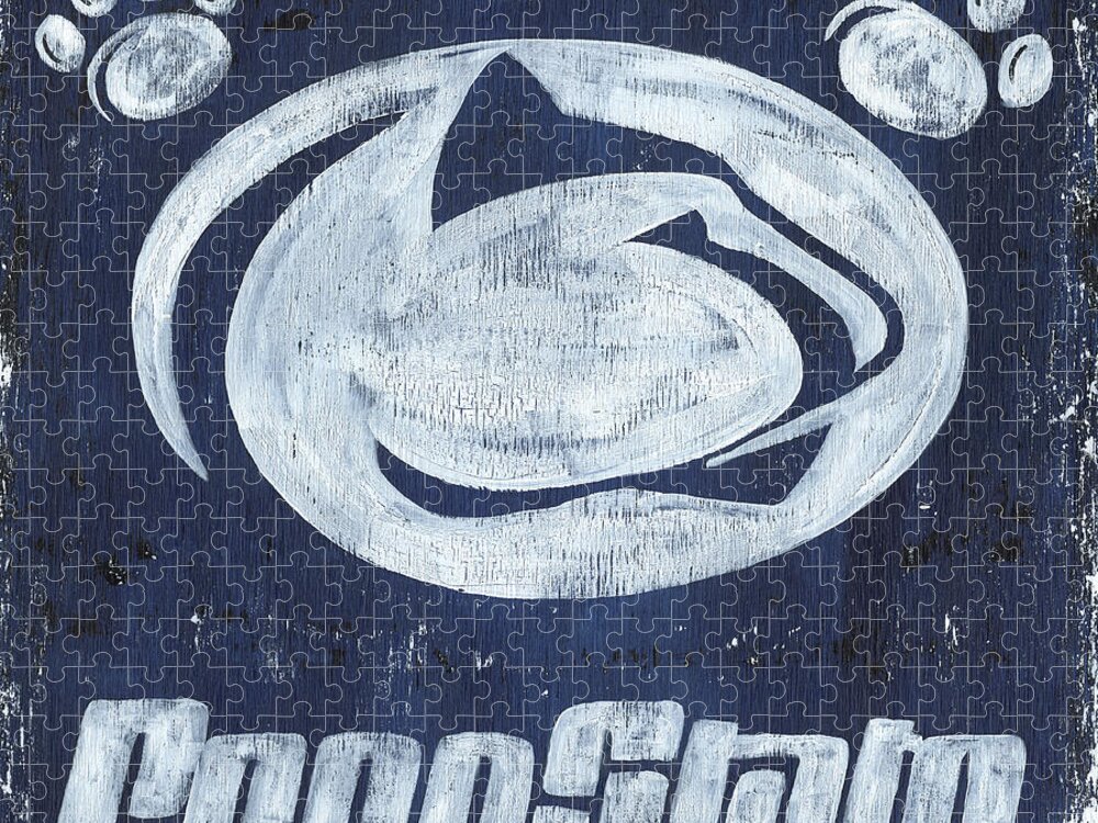 Penn State Jigsaw Puzzle featuring the painting Penn State by Debbie DeWitt