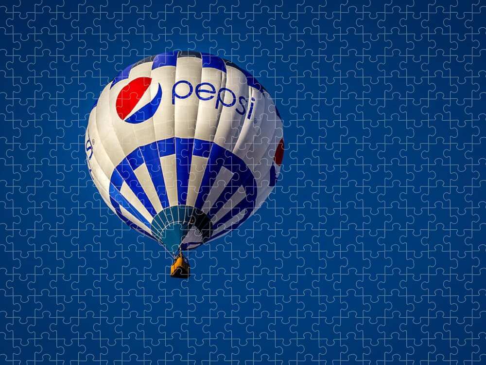 Albuquerque Jigsaw Puzzle featuring the photograph Pepsi - Hot Air Balloon by Ron Pate