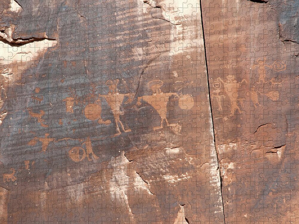 Utah Jigsaw Puzzle featuring the photograph Petroglyph by Steve Stuller