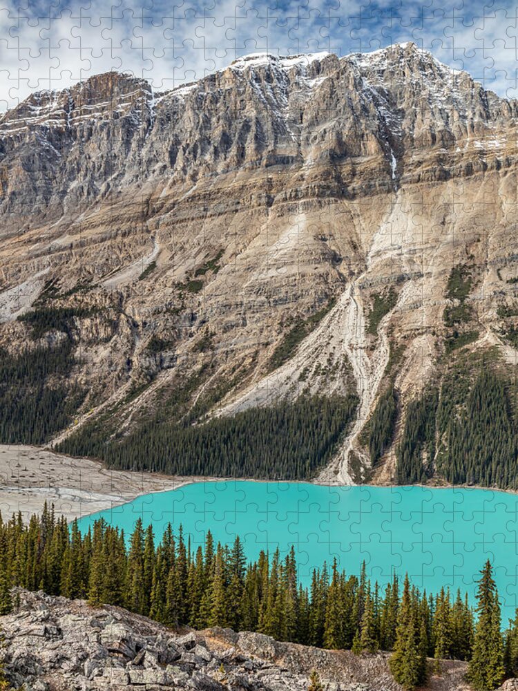 5dsr Jigsaw Puzzle featuring the photograph Peyto Lake Alberta by Pierre Leclerc Photography