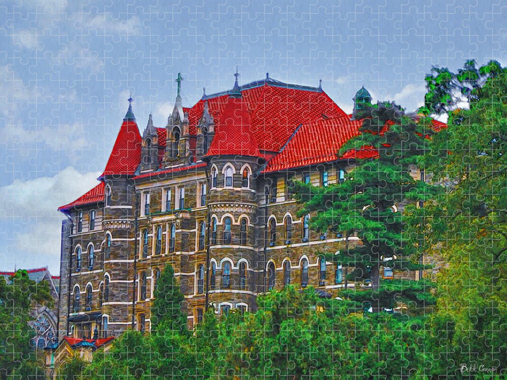 Philadelphia Jigsaw Puzzle featuring the photograph Philadelphia - Chestnut Hill College by Bill Cannon