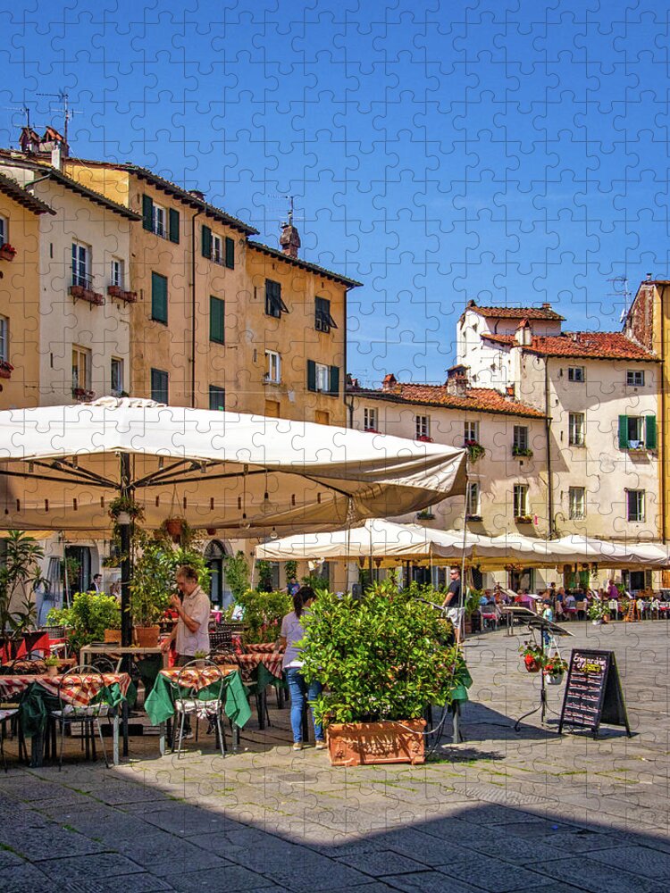 Piazza Anfiteatro Jigsaw Puzzle featuring the photograph Piazza Anfiteatro by Carolyn Derstine